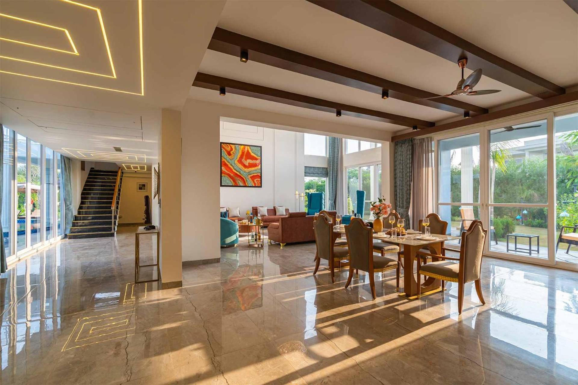 Stayvista At Serenity Farms With Pool, Lawn, Bonfire & Bbq Sohna ภายนอก รูปภาพ
