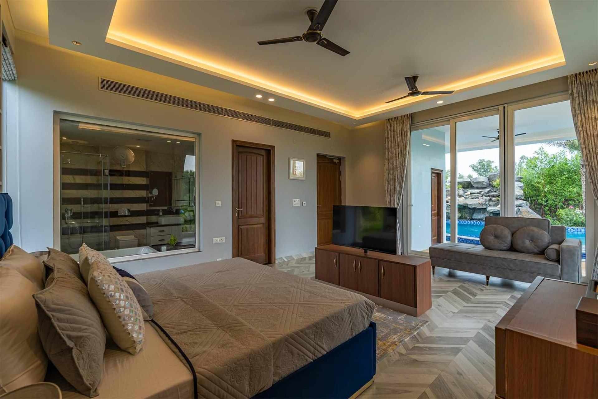 Stayvista At Serenity Farms With Pool, Lawn, Bonfire & Bbq Sohna ภายนอก รูปภาพ