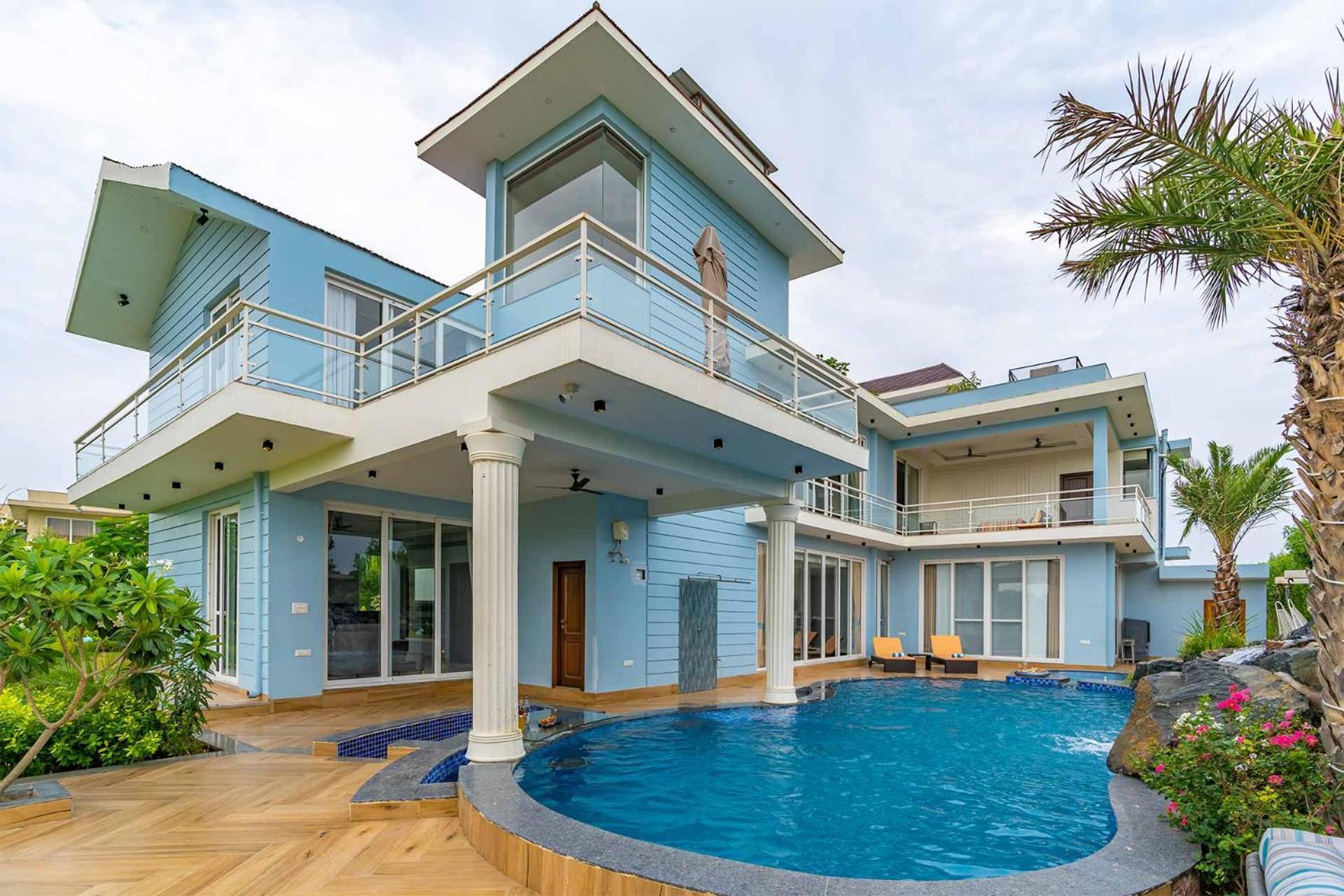 Stayvista At Serenity Farms With Pool, Lawn, Bonfire & Bbq Sohna ภายนอก รูปภาพ