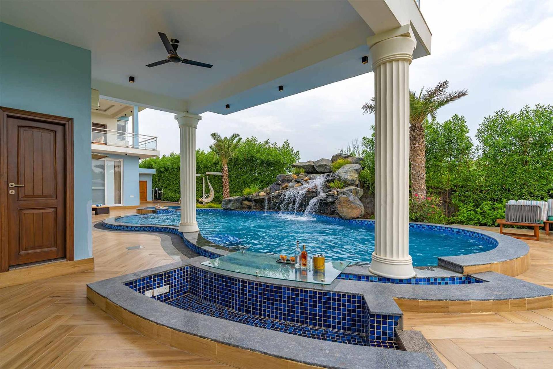 Stayvista At Serenity Farms With Pool, Lawn, Bonfire & Bbq Sohna ภายนอก รูปภาพ